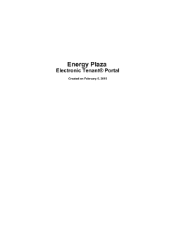 Download Energy Plaza Electronic Tenant