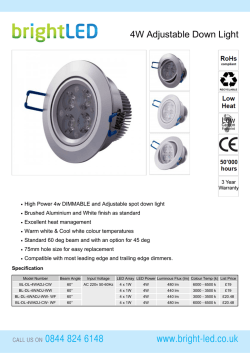 LED Specification Brochure - Bright-LED