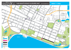 the giants road closure map AS OF 28 JANUARY 2015 FRIDAY 7