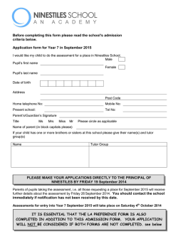 Application form Sept 2015