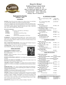 PDF Version - Mount St. Michael