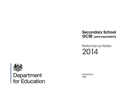 Secondary School - Department for Education