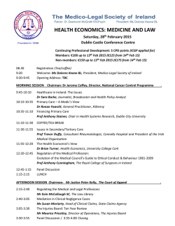 view programme - Medico-Legal Society of Ireland
