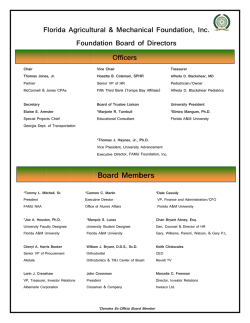 FAMU Foundation Board of Directors