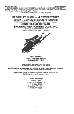Long Island German Shorthaired Pointer Club
