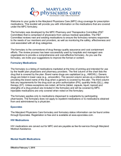 Approved Drug List - Maryland Physicians Care