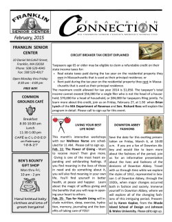 The Franklin Connection Newsletter
