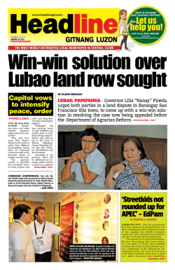 Let us help you! - Headline Gitnang Luzon