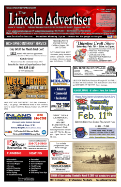 here - Davenport - Lincoln Advertiser