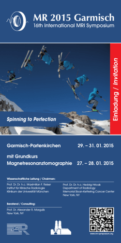 MR 2015 Garmisch - MR 2015 - 16th International MRI Symposium