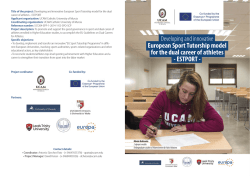 Developing and innovative European Sport Tutorship