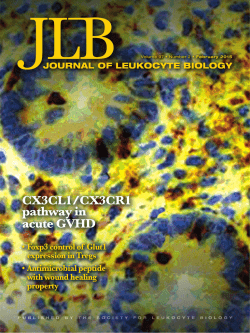 Front Matter (PDF) - Journal of Leukocyte Biology