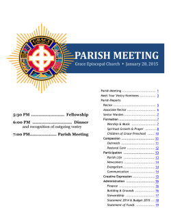 Annual Parish Report - Grace Episcopal Church