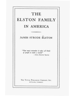 THE ELSTON FAMIL·Y