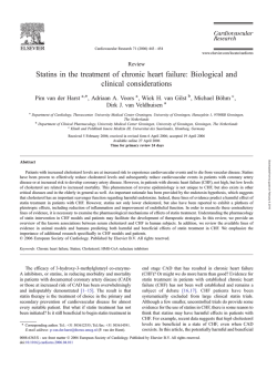 Statins in the treatment of chronic heart failure: Biological and