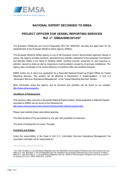 [Click here and type place and date] - EMSA