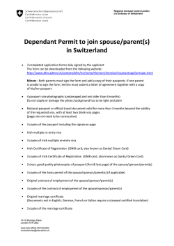 Dependant Permit to join spouse/parent(s)