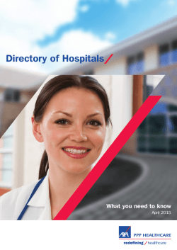 The Directory of Hospitals