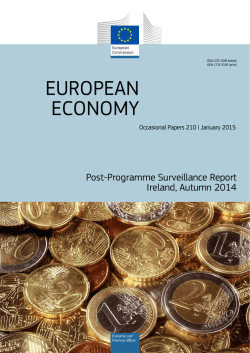 Post-Programme Surveillance Report. Ireland, Autumn 2014 (3 MB)