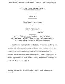 UNITED STATES COURT OF APPEALS FOR THE