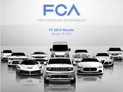 FCA 2014 Full Year Results Presentation