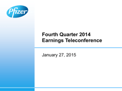 Fourth Quarter 2014 Earnings Teleconference