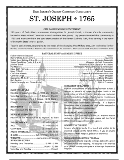 ST. JOSEPH  1765 - St. Joseph Church