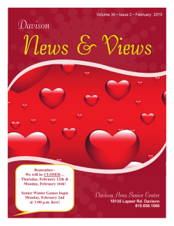 Newsletter - Davison Area Senior Center