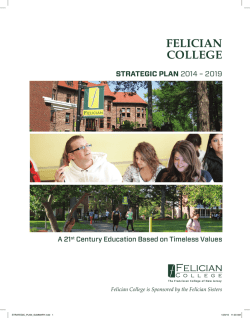 Strategic Plan - Felician College
