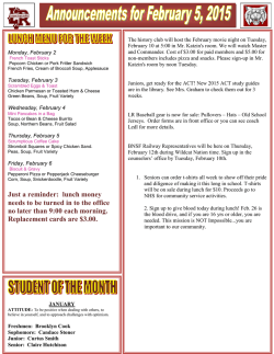 Announcements