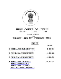 HIGH COURT OF DELHI