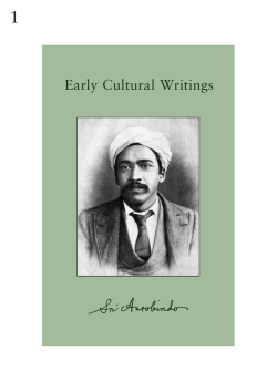 Early Cultural Writings