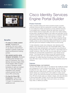 Cisco Identity Services Engine Portal Builder At-a