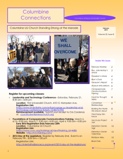 February 2015 Newsletter - Columbine Unitarian Universalist Church