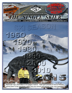 January-February 2015 - Single Ski Club of Los Angeles