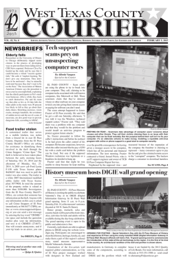 Download Current Issue - West Texas County Courier