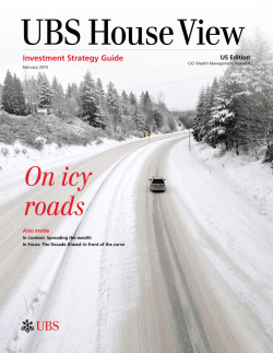UBS House View: On icy roads.