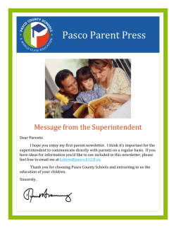 Pasco Parent Press for January 29, 2015