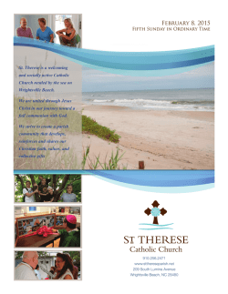 February 1, 2015 - St. Therese Parish