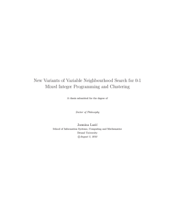 New Variants of Variable Neighbourhood Search for 0-1