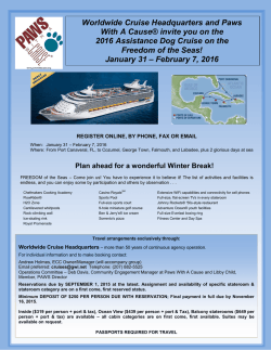 brochure - Worldwide Cruise Headquarters