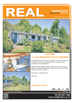 KERIKERI KERIKERI - Real Property Kerikeri Ltd
