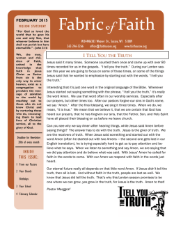 Newsletter - Faith Lutheran Church