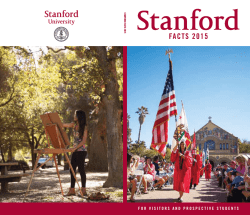 FACTS 2015 - Stanford University Facts