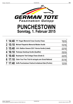 PUNCHESTOWN - German Tote