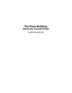 Download The Russ Building Electronic Tenant® Portal PDF