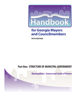 Download chapter. - Georgia Municipal Association