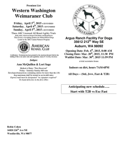 Western Washington Weimaraner Club