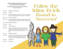 Spring 2015 TOADN Conference Registration Form