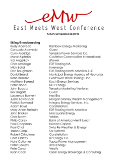 Activity List - East Meets West